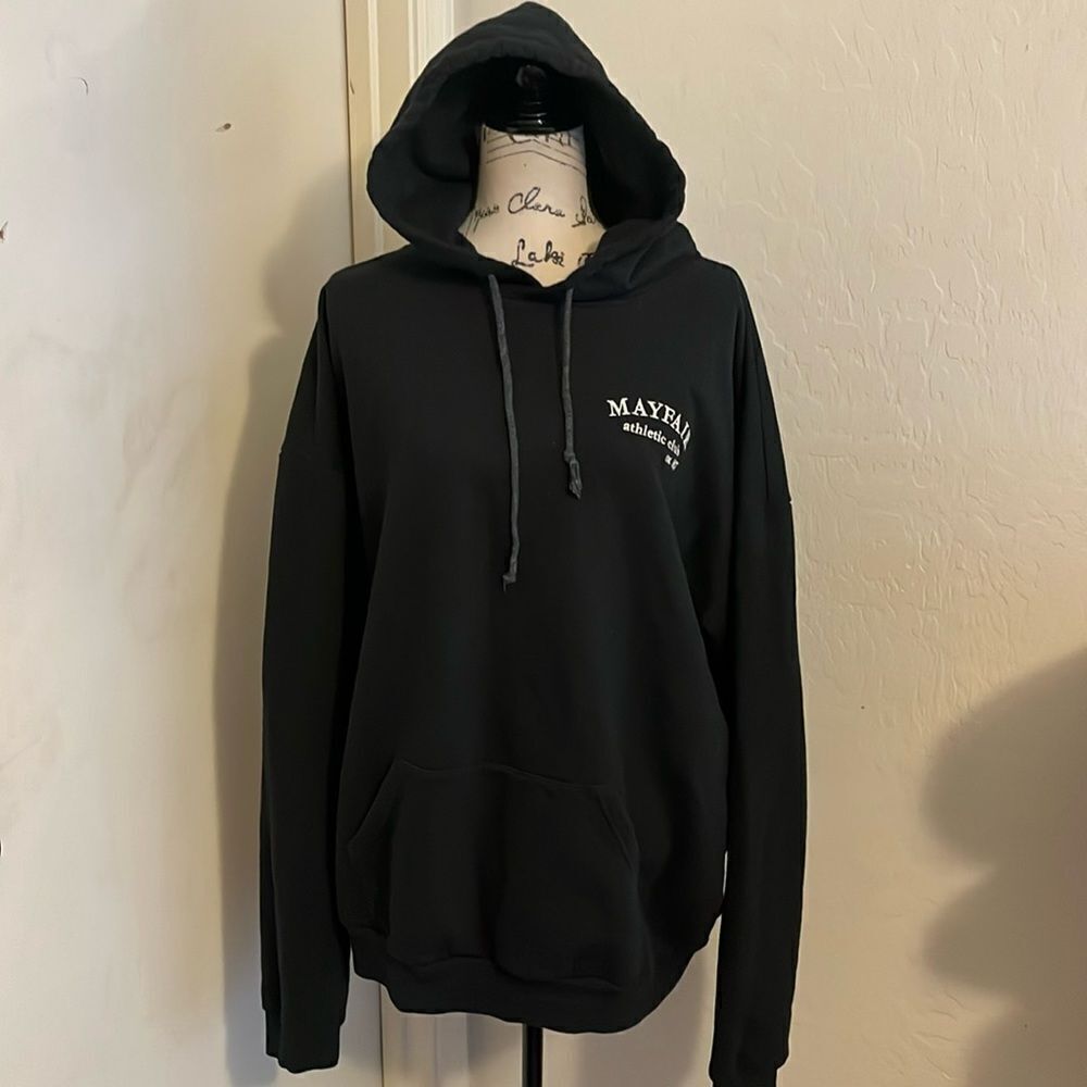 The Mayfair Group Black Mayfair Athletic Group Graphic Hoodie Sweatshirt